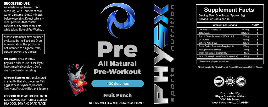 Natural Pre-Workout